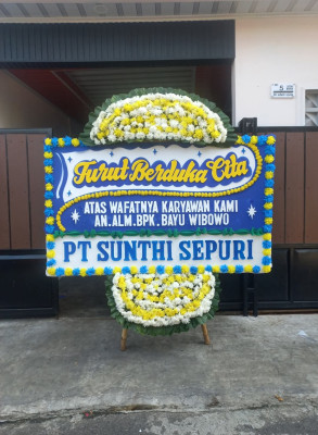 Papan Bunga Duka di Pasir Mulya
