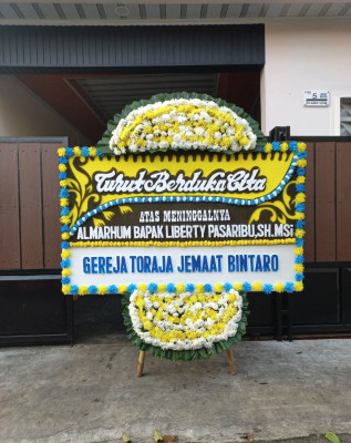 Papan Bunga Duka di Pasir Mulya